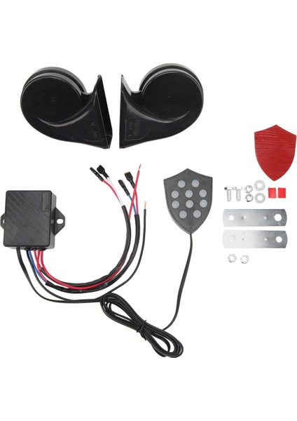 Mrsogo Araç Otomobil 12 Volt Elektronik Salyangoz Korna Siren 10 Ses