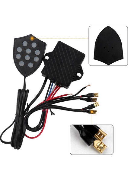 Mrsogo Araç Otomobil 12 Volt Elektronik Salyangoz Korna Siren 10 Ses indirimleri