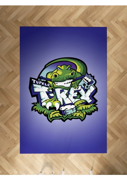 Bebek ve Çocuk Odası T-Rex Desenli Halı