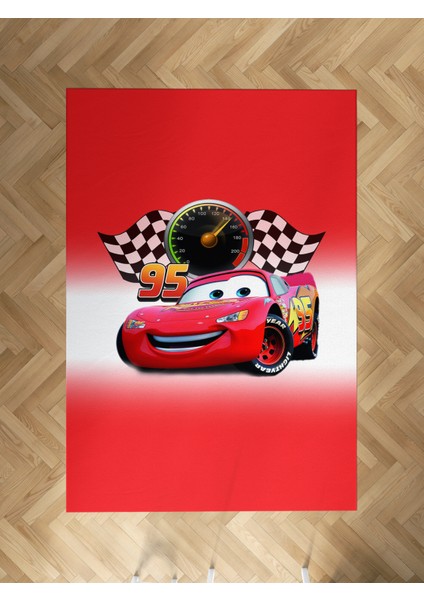 Bebek ve Çocuk Odası Mcqueen Desenli Halı