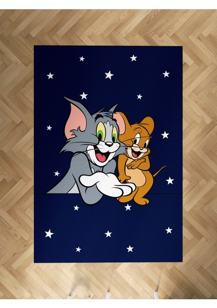 Bebek ve Çocuk Odası Tom ve Jery Desenli Halı