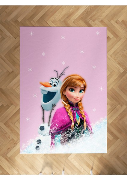 Bebek ve Çocuk Odası Karlar Ülkesi Anna Desenli Halı