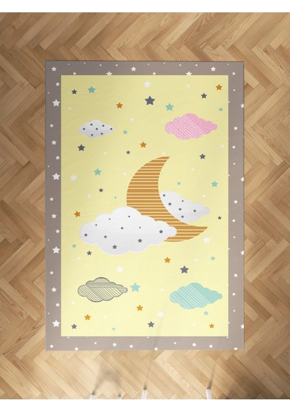 Bebek ve Çocuk Odası Gökyüzü Desenli Halı