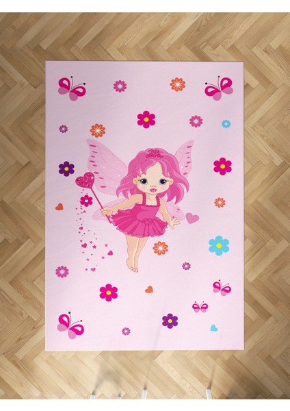 Bebek ve Çocuk Odası Peri Kız Desenli Halı