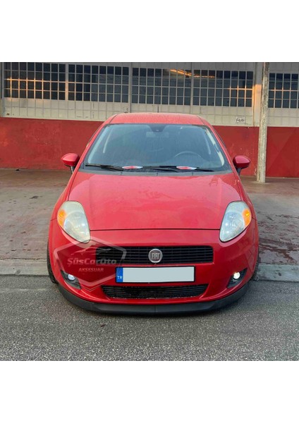 Fiat Punto 2006-2018 Uyumlu Üniversal Astra H Lip Esnek Ön Lip 2 Parça Tampon Altı Dil Karlık Ön Ek