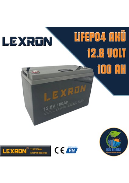 12V 100 Ah Lifepo4 Akü - 12 Volt 100 Amper Lityum Fosfat Akü