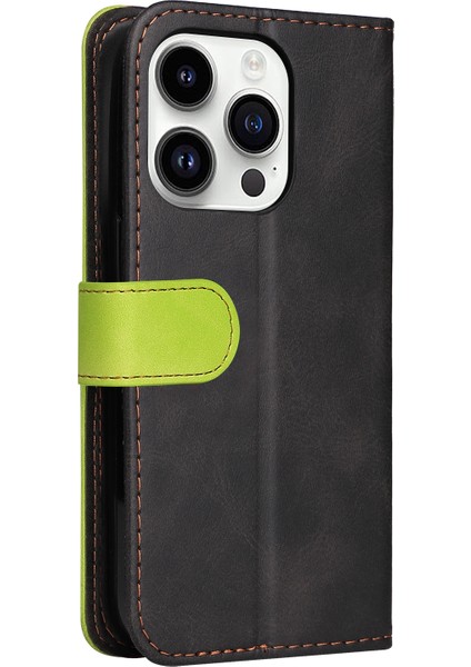 Iphone 15 Pro Max Green Için Deri Telefon Kasası (Yurt Dışından)