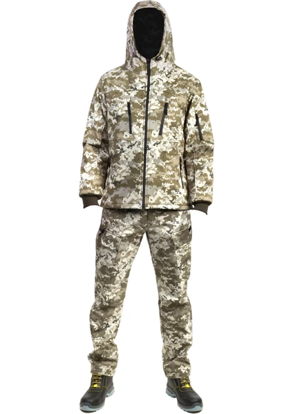 Softshell Kamuflaj Outdoor Takım Avcı