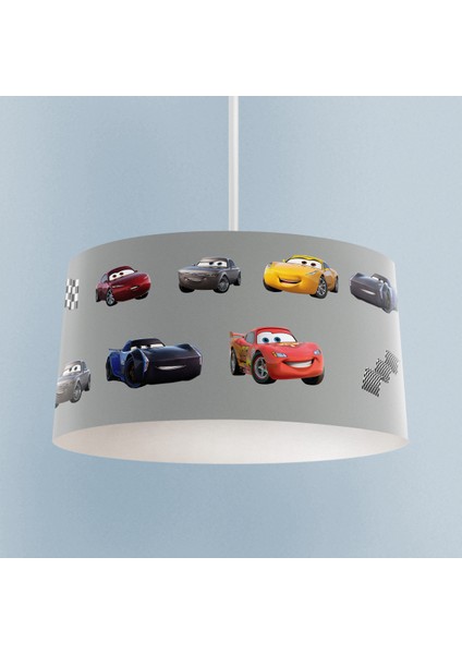 Bebek ve Çocuk Odası Mcqueen ve Yol Desenli Avize