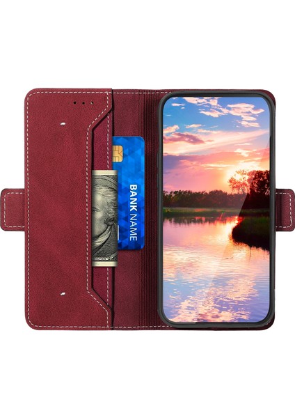 Iphone 15 Pro Red Için Rfıd Deri Telefon Kılıfı (Yurt Dışından) modelleri
