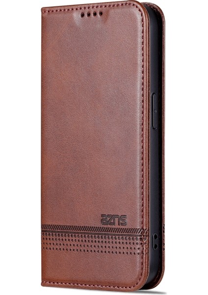 Magnicy Buzağı Doku Pu Pu Kılıfı Iphone 15 Pro Dark Brown Için (Yurt Dışından) fiyatları