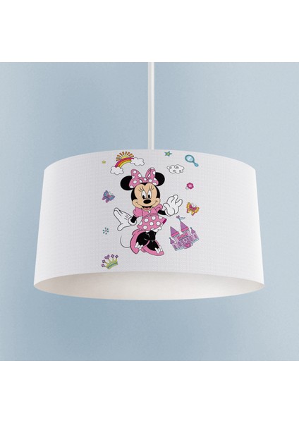 Bebek ve Çocuk Odası Minnie Mause Küçük Figür Desenli Avize