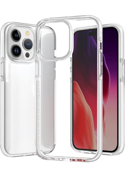 Iphone 15 Pro Max White Için Iki Renkli Şeffaf Telefon Kılıfı (Yurt Dışından)
