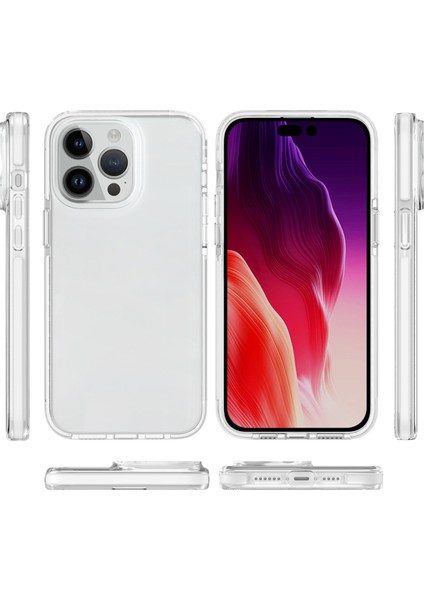 Iphone 15 Pro Max White Için Iki Renkli Şeffaf Telefon Kılıfı (Yurt Dışından)