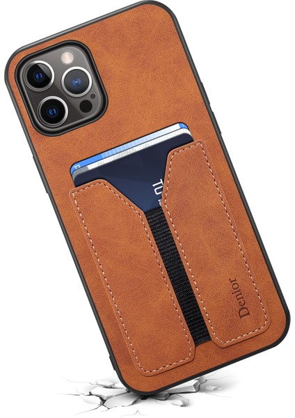 Iphone 15 Pro Brown Için Kart Yuvası Pu Geri Kılıf (Yurt Dışından) fiyatları