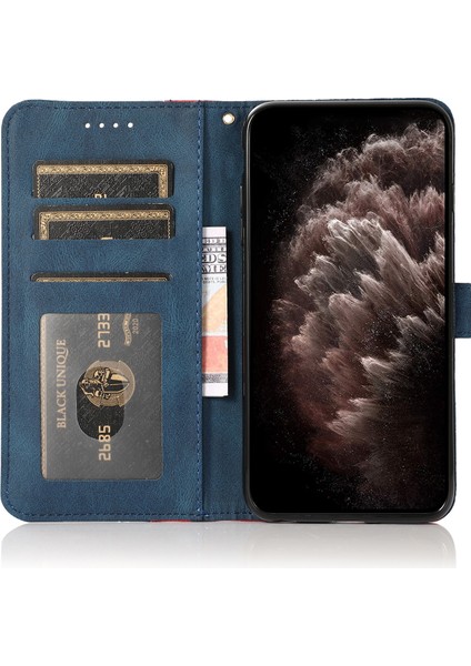 Iphone 15 Pro Max Red Için Çift Renkli Deri Kasa (Yurt Dışından)