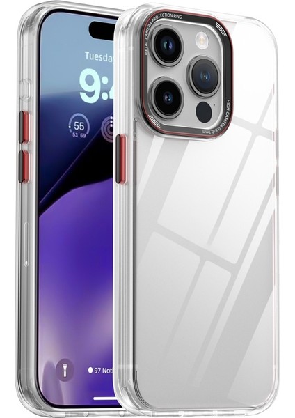 Iphone 15 Pro Şeffaf Için Ipaky Mg S Pc+Tpu Kılıfı (Yurt Dışından)