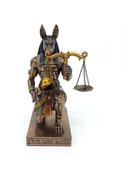 Antik Mısır Ölüm Tanrısı Anubis Biblosu | Antik Mısır Dekoratif Obje | Mitolojik Hediyelik Eşya fiyatları