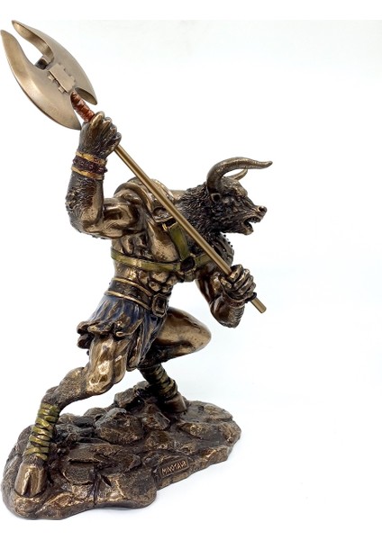 Yarı Insan Yarı Boğa Mitolojik Yaratık Minotor Biblo | Mitolojik Canavar Heykeli | Mitoloji Dekor modelleri