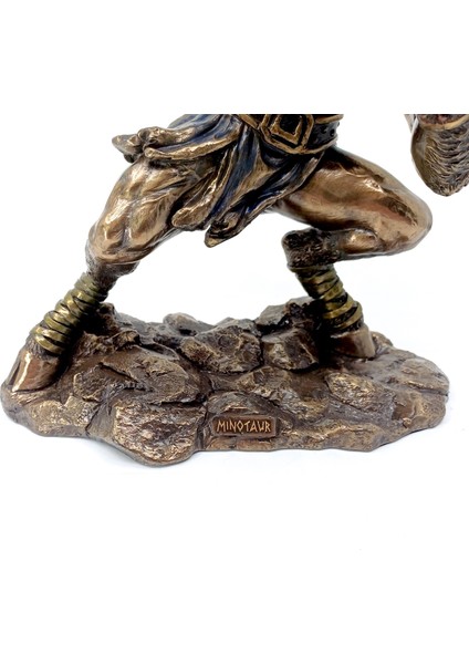 Yarı Insan Yarı Boğa Mitolojik Yaratık Minotor Biblo | Mitolojik Canavar Heykeli | Mitoloji Dekor indirimleri