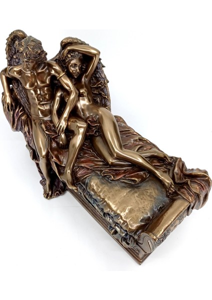Sonsuz Aşıklar Cupid ve Psyche Biblosu | Roma Mitolojik Heykelleri | Mitolojik Dekoratif Obje indirimleri
