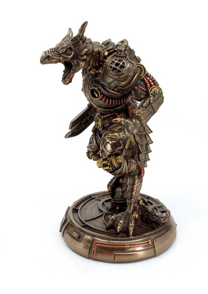 Steampunk Robot Ejderha Golem Heykeli | Yahudi Mitolojisi Bibloları | Fantastik Dekorasyon Objeleri modelleri
