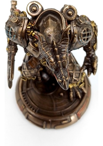 Steampunk Robot Ejderha Golem Heykeli | Yahudi Mitolojisi Bibloları | Fantastik Dekorasyon Objeleri indirimleri