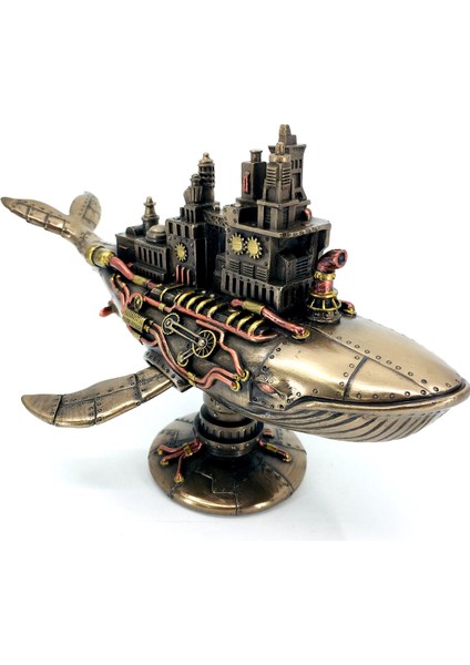 Steampunk Uzay Gemisi Galaktik Balina Biblosu | Endüstriyel Dekorasyon | Uzay Dekorasyon fiyatları