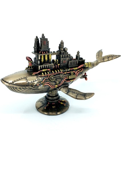 Steampunk Uzay Gemisi Galaktik Balina Biblosu | Endüstriyel Dekorasyon | Uzay Dekorasyon modelleri