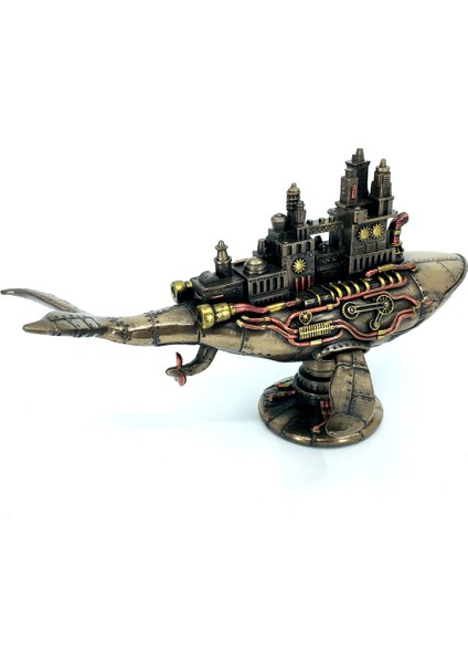 Steampunk Uzay Gemisi Galaktik Balina Biblosu | Endüstriyel Dekorasyon | Uzay Dekorasyon indirimleri