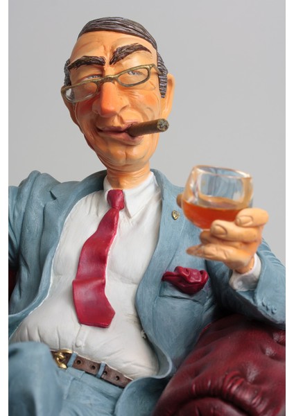 El Yapımı Karikatür Büyük Patron Biblosu | Erkek Patrona Hediye | Ofis Masa Süsleri indirimleri