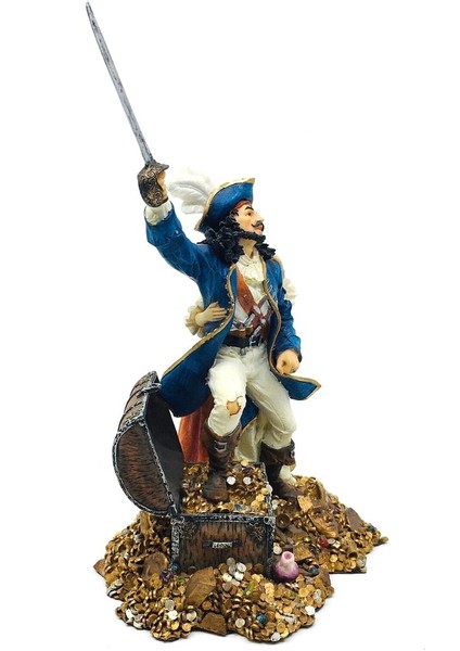 Korsan Çift ve Hazinesi Biblo | Korsan Dekorasyon Objeleri | Korsan Sevenlere Hediye indirimleri