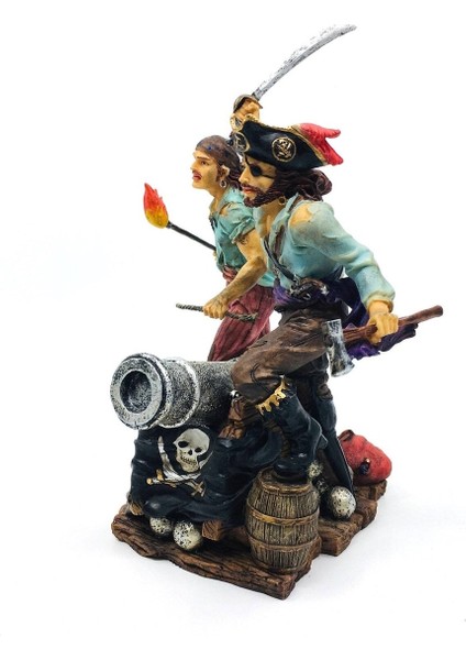 Renkli Korsan Savaşçılar Biblosu | Denizcilik Dekorasyon Objeleri | Korsan Dekorasyon modelleri