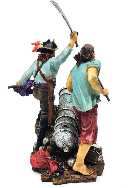 Renkli Korsan Savaşçılar Biblosu | Denizcilik Dekorasyon Objeleri | Korsan Dekorasyon fırsatları