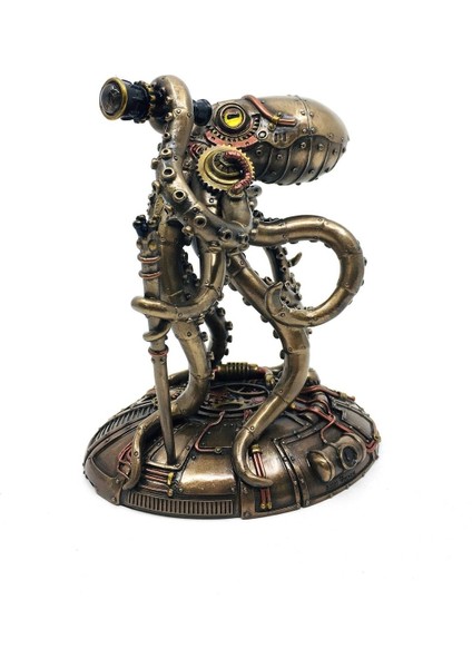 Steampunk Denizci Korsan Ahtapot Biblo | Denizcilik Dekorasyon | deniz Temalı Dekoratif Objeler fiyatları