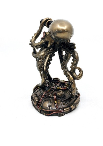 Steampunk Denizci Korsan Ahtapot Biblo | Denizcilik Dekorasyon | deniz Temalı Dekoratif Objeler fırsatları