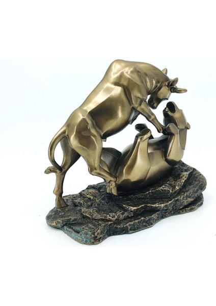 Boğa ve Ayının Dövüşü Biblo | Finans Ofis Dekorasyon Objeleri | Borsacıya Hediye | kriptocuya Hediye fiyatları