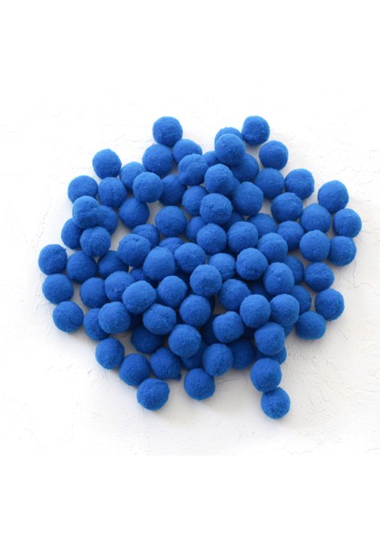 Peluş ponpon, 2.2 cm 20 adet Koyu Mavi