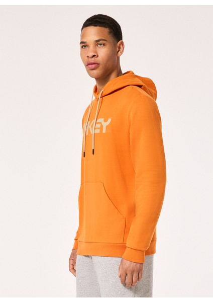 Turuncu Erkek Kapüşonlu Baskılı Sweatshirt FOA402599 B1B Po Hoodıe 2.0