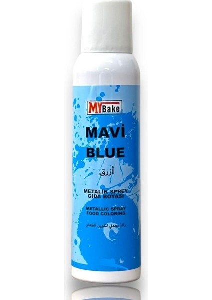 Boya Sprey Metalic 250 ml Mavi My Bake