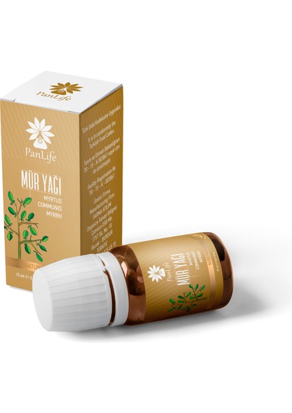 Panlıfe Mür (Myrrh) Yağı 10 ml %100 Saf Analiz Sertifikalı ( Markamız Eczacı Kuruluşudur.)