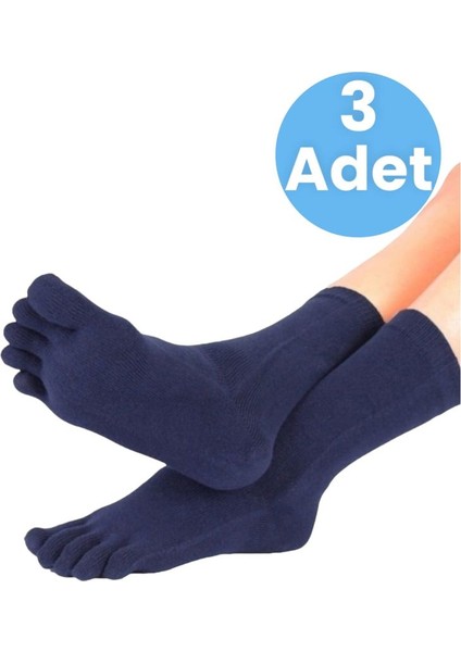 Kadın 3'Lü Bambu Parmak Çorap 36-44 Numara