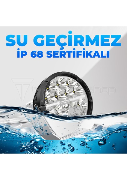 Ranger 6.5'' Angellı 60W 14 LED Turuncu Beyaz Drl Mercek Far