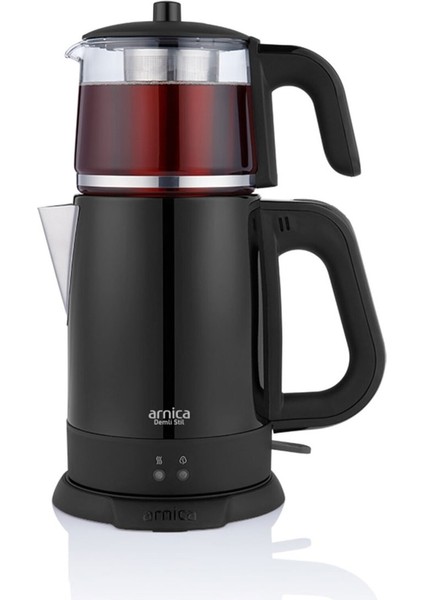 Demli Stil IH33205 Çelik Çay Makinesi Siyah