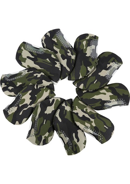 10 Adet Golf Demir Kulübü Başkanı Kapakları Seti Su Geçirmez Golf Başörtüsü Koruması (Yurt Dışından) indirimleri