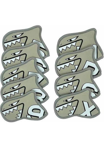 9 Adet Golf Kulübü Kafa Kapakları Kadın Erkek Golf Demir Kapakları Set Gri Için Çoğu Ütüye Uygun (Yurt Dışından) fiyatları