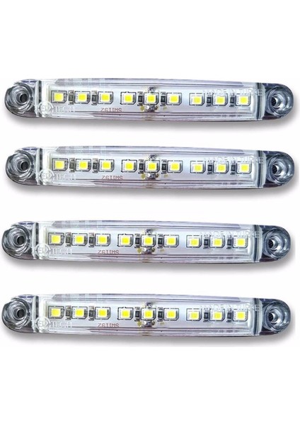 Beyaz 9 Ledli Parmak Lamba 12V-24V 4 Adet fiyatları