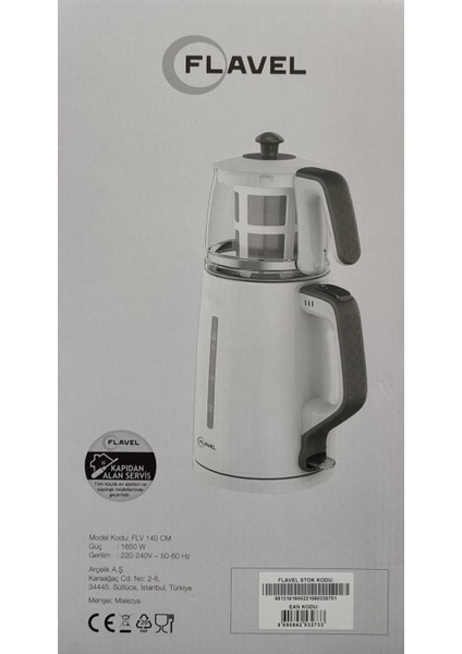 FLV140CM Çay Makinesi - Beyaz(Arçelik Markası Dır)