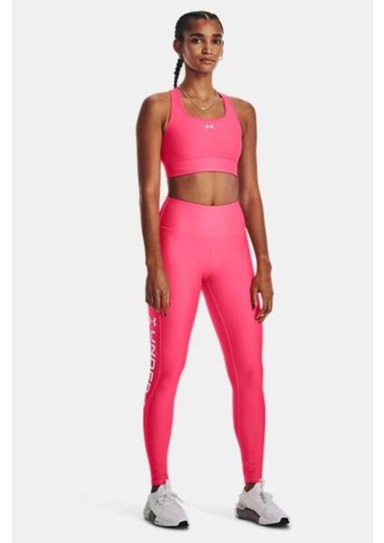 Kadın Heatgear® Tam Boy Sıkı Kesim Pembe Tayt