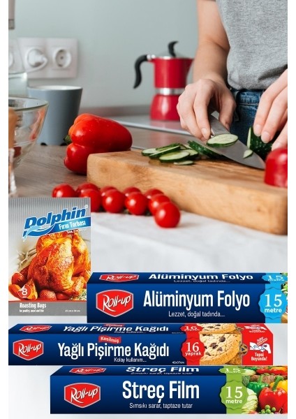 Roll-Up Ekonomik 4lü Mutfak Seti